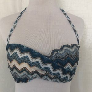 CHEVRON DRAPED BIKINI.